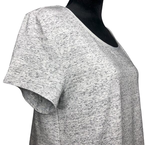 H by Halston Gray Donegal Knit Scoop-Neck Top - Size XS - Picture 5 of 12